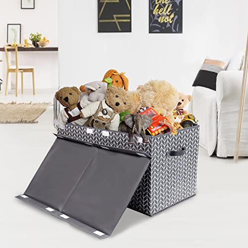 ExtraLarge Toy Box Chest Storage 30"x 16" x 16", 2 Bin Toy Storage