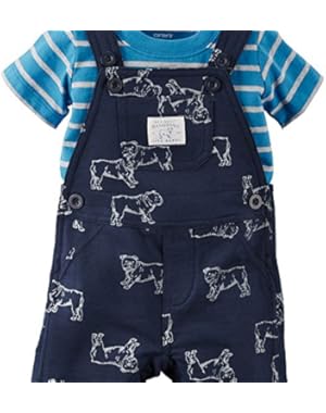 2 Piece Shortall Set, Dog, New Born
