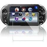Screen Protector Compatible Sony Playstation Vita 2000, AFUNTA 2 Pack Anti-Scratch Tempered Glass Film Accessory Compatible PS Vita PSV 2000