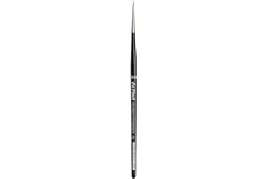 DA VINCI BRUSHES da Vinci Watercolor Series 36 Paint Brush, Round Russian Red Sable with Black Handle, Size 3/0