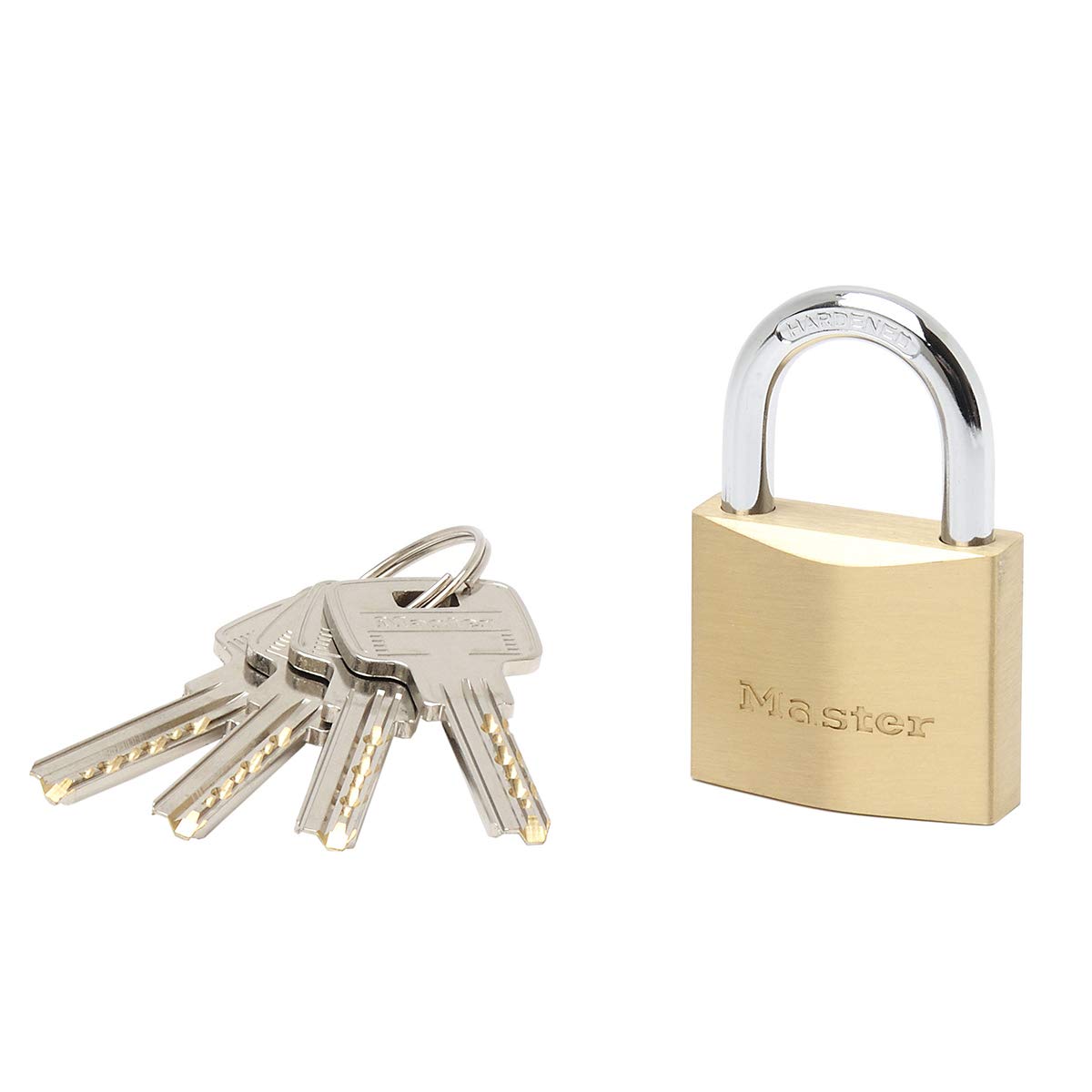 Master Lock 2940EURD Key Padlock with Extra Thick Solid Brass Body, Gold, 6,2 x 4 x 1,6 cm
