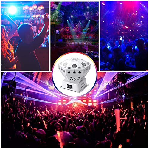 Stage Lights, Sound Activated RGB Party Lights DJ Lighting, 63 LED bar Lights and DMX Control for Church, Wedding, Stage Lighting Birthday Party(need an adapter)