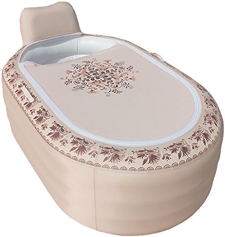 NAMU Adult Spa PVC Foldable Portable Adult Bathtub Inflatable Bath Size 152cm 85cm 75cm with Electric Pump (Color : A)