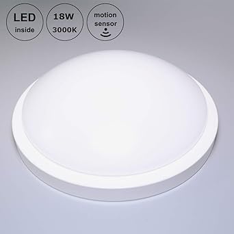 Goldenkayi LED Bulkhead-Deckenleuchte mit Bewegungsmelder, Eingelassene