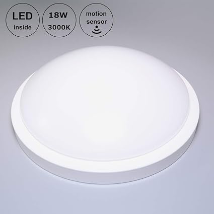 Goldenkayi LED Bulkhead-Deckenleuchte mit Bewegungsmelder, Eingelassene