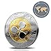 SHZONS Ripple Coins, 2 PCS Commemorative Round Collectors Coin XRP Physical Coins,Digital Blockchain Crypto Currency,Funny Gift for Boy,Girl,Woman,Man