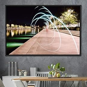 signwin Framed Canvas Wall Art Light Exposure Colorful...