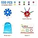 Geekper 600Pcs Building Blocks Set Early Education Toys with Storage Bag Plastic Building Discs STEM Toy for Kids Party Festival Gifts