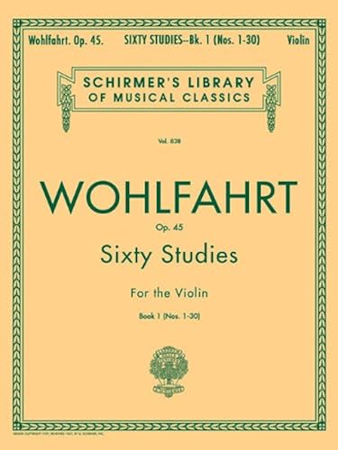 Download 60 études Op 45 vol 1 - violon - édition Schirmer PDF