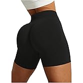 SHENHE Women's Workout Biker Shorts High Waisted Scrunch Butt Tummy Control Gym Yoga Booty Shorts