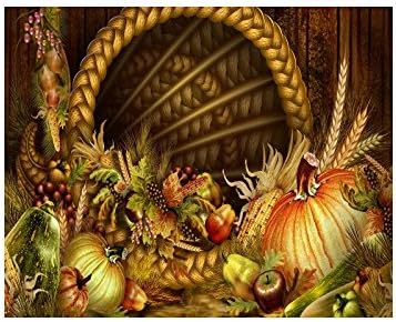 Happy Thanksgiving Day Custom Collage Poster Paper Print Wall Art Living Room Home Office Decor 20" x 16"