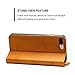 FLY HAWK iPhone 6/6S Leather Wallet Phone Case iPhone Case with Card Holder Kickstand Protective Flip Cover Khaki Cover