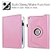 Fintie Rotating Case for iPad Mini 4-360 Degree Rotating Stand Case with Smart Cover Auto Sleep/Wake Feature for iPad Mini 4 (2015 Release), Pink