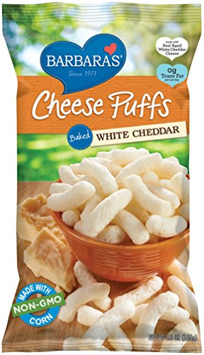 Barbara's Bakery Cheese Puffs, Baked White Cheddar, 5.5 Ounce