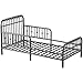 Little Seeds Monarch Ivy Metal Toddler Bed, Graphite Gray