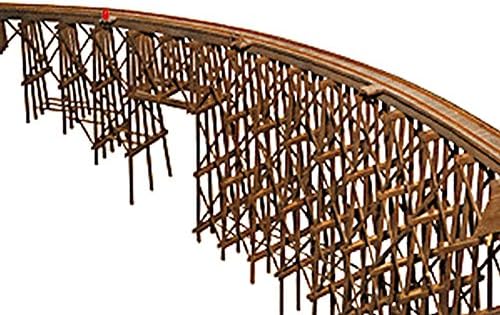 JV Models - Curved Wood Trestle -- Kit - 36 x 16" - HO