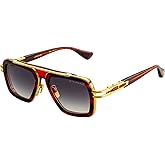Dita LXN-EVO DT DTS403 A-04 Sienna Blaze/Yellow Gold Metal Navigator Sunglasses Grey Gradient Lens