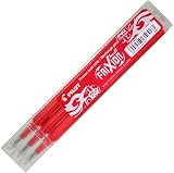 Pilot Refills for Frixion Rollerball 0.7 mm Red 3 Pack