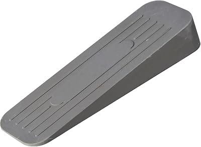 Merriway BH04892 Heavy Duty Non-Slip Rubber Door Wedge Stopper 120 x 40mm