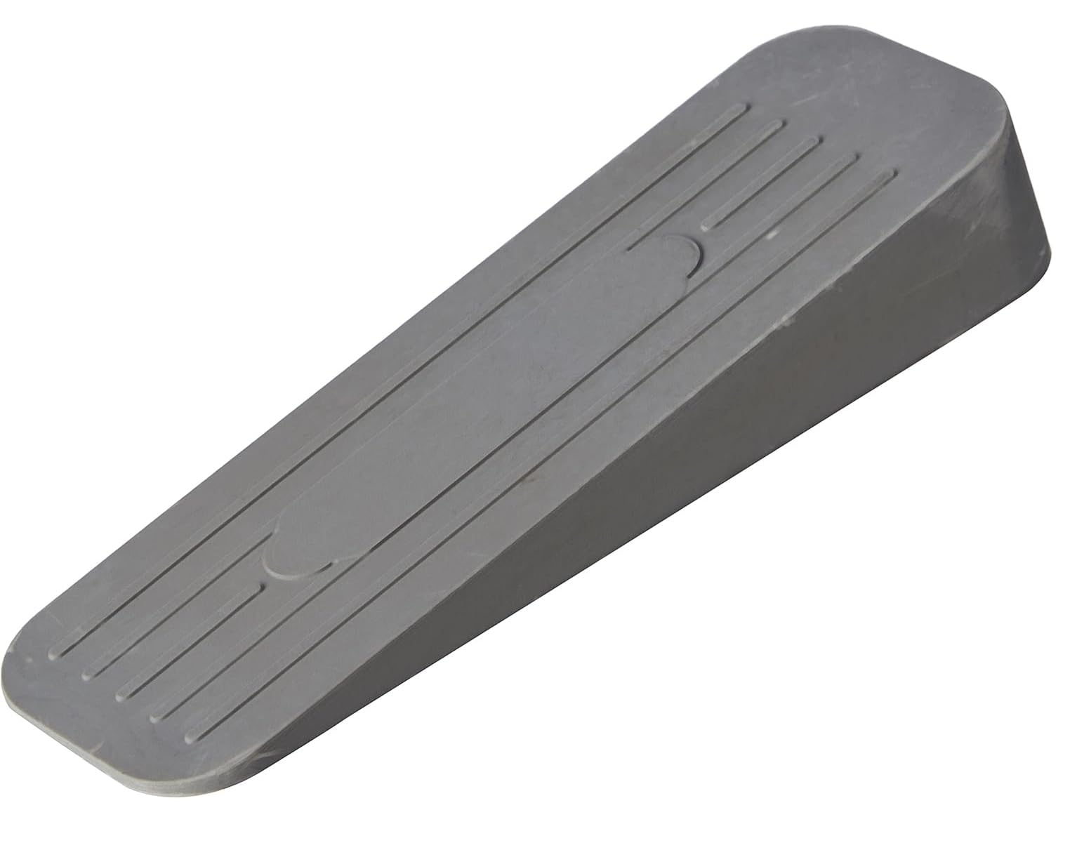 Merriway BH04893 (4 Pcs) Heavy Duty Non-Slip Rubber Door Wedge Stopper, 120 x 40mm Grey - Pack of 4 Pieces
