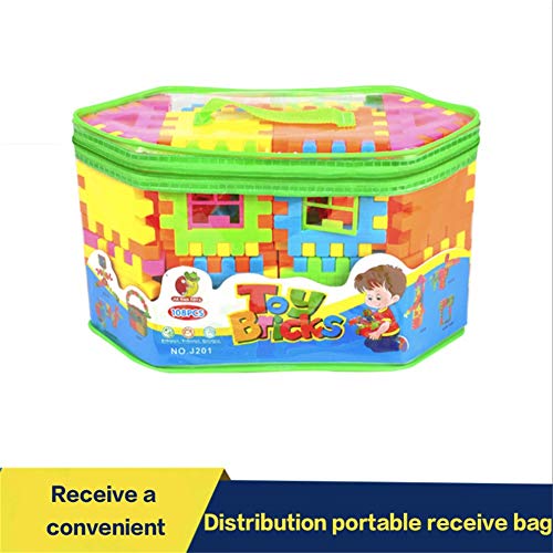 EsOfficce Building Blocks Set, Interlocking Learning Blocks, 108 Pieces Educational Toy for Girls 2-8 Year