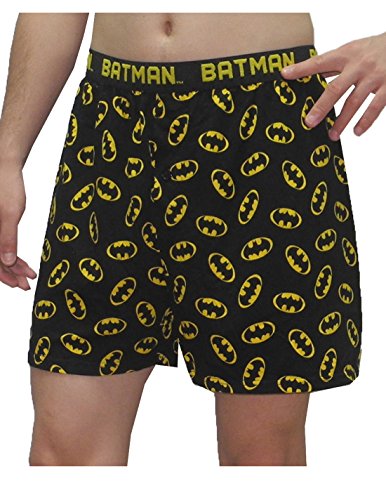Mens DC COMICS BATMAN Functional Button Fly Boxer Shorts / Underwear XL Multicolor