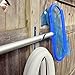 Swimming Pool Aluminum Pole Hanger Set, Blue, 2-Pack (4 Hooks), For Telescoping Poles, Leaf Rakes, Skimmers, Nets, Brushes, Vacuum hoses and More!