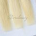 Dorabeauty Platinum Blonde Bundles 4×4 Lace Closure with 3 Bundles #613 Blonde 100% Brazilian Remy Human Hair (ST 14