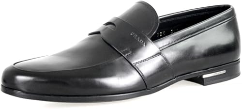 Amazon Com Prada Men S 2de010 Black Leather Business Shoes Us
