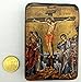 Wooden Greek Christian Orthodox Wood Icon of the Crucifixion / A0