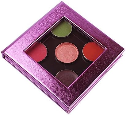Empty Magnetic Makeup Palette Customizable Eye Shadow Palette Freestyle Cosmetic Organizer (98 * 98 * 15 mm, Purple)