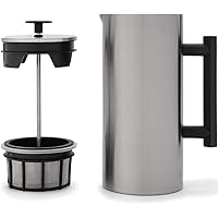 ESPRO P6 Double Walled Stainless Steel Coffee French Press, 32 Ounce, Brushed Stainless Steel