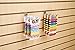 Econoco Slatwall Deluxe Hooks, 4 Inch Display Hooks for Slatwall Panels, Heavy Duty Metal, Pack of 96, White