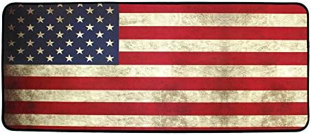 The Holic Vintage Flag Gaming Mouse Pad with an Optimized Textured Surface / Non-slip Rubber Base Wide Gaming Mouse Mat (US)