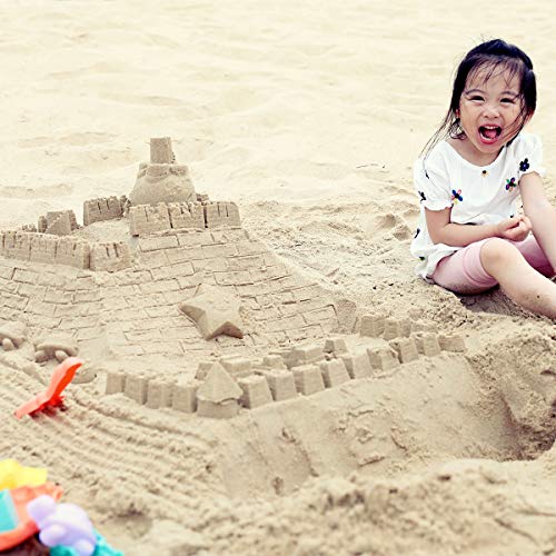 MINGPINHUIUS Beach Toys Kids Boys Beach Sand Toy Set with Barrow Elephant Bucket Two Big Shovels One rake and Mesh Bag Soft Plastic Material (20 pcs)