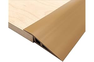 DAILISEN 3.4ft Floor & Carpet Threshold Transition Strip, Overlap Edge Reducer,Edging Trim for Doorway Flooring Mats and Tiles,Beveled Edge Ramp Edge Guard,for use with 3/5" Thick Material