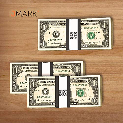 Currency Wrappers - 330pcs - Single Denomination $25, 50, 100, 500 ($25)