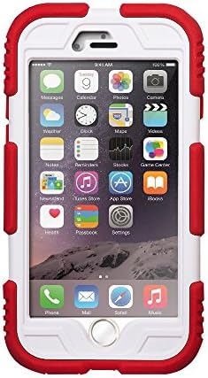 Iphone 6 Case, Aceguarder New Hot [Shockproof] [Light Weight] [Rainproof] Extreme Duty Screen Protector Cover Case with Stand for Iphone 6 4.7 Inch (Red/white)