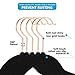 MOGI'S Premium Velvet Hangers - Pack of 50 - Black - Copper/Rose Gold Hooks - Non-Slip, with Bonus Accessory Bar- Great for Suits, Pants, Dresses (Black)