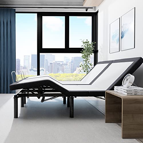 Blissful Nights Split King E4 Adjustable Bed Base Frame With Zero