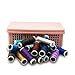 Homder 40 Spool Sewing Thread 100% Cotton Assorted Spool Threads Sewing Thread Bobbins Of Colorful Assorted Thread Spool for Embroidery Machine Use