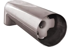 SENTO BETTER HOME BETTER LIFE SENTO Slip On Gold Universal Heavy Durable Metal Bathroom Tub Spout Without Diverter, Heavy Duty Metal Bathtub Faucet Without Shower Diverter - 7 Inches 1/2" Copper Pipe, Satin Nickel