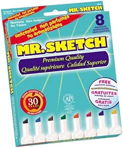 Download Amazon.com : Mr. Sketch Unscented Water Color Markers, 8 Colored Markers (22078TL) : Permanent ...
