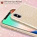 MILPROX Compatible for iPhone Xs MAX Case Glitter Luxury Shiny Sparkly Silm Bling Crystal Clear, 3 Layer Hybrid, Protective Soft Case Compatible for iPhone Xs MAX