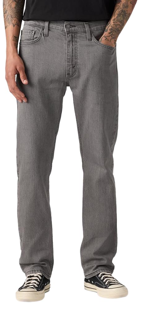 Levi's Men's 513™ Slim Straight Jeans, (New) Grey Days (Stretch), 28Wx32L Image