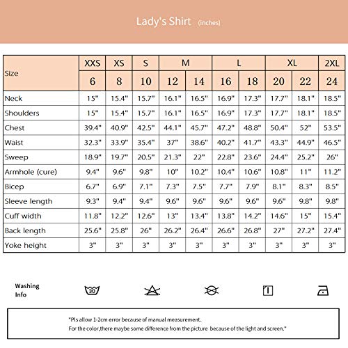 HORSE SECRET Dress Shirts for Women, Basic Short Sleeve Cotton White Button Down Shirts Size 6