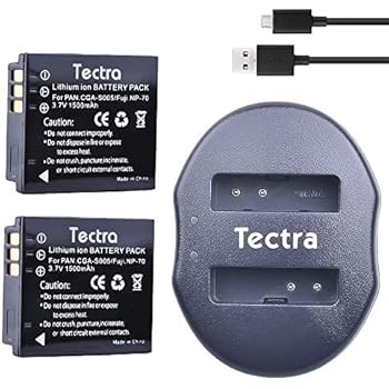 Amazon.com : Kastar Battery (2-Pack) for Panasonic Lumix CGA-S005, CGA