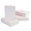 Anita's Blank Cards and Envelopes - Paquete de 100 sobres autoadhesivos con tarjetas A6, color blanco