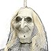 Halloween Haunters Hanging 4 Foot Scary White Face Ghost Witch Prop Decoration - Creepy Old Woman with Bendable Arms and Spindly Hands -Haunted House Graveyard Entryway Display