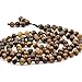 OVALBUY Buddhist Mala Hand Knotted 108 6mm Tiger Eye Beads for Meditation and Prayer